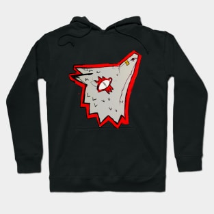 Gray Fox Sticker Hoodie